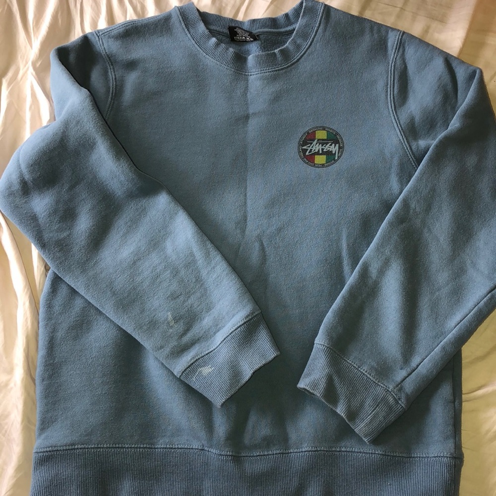 Blue Stussy sweatshirt